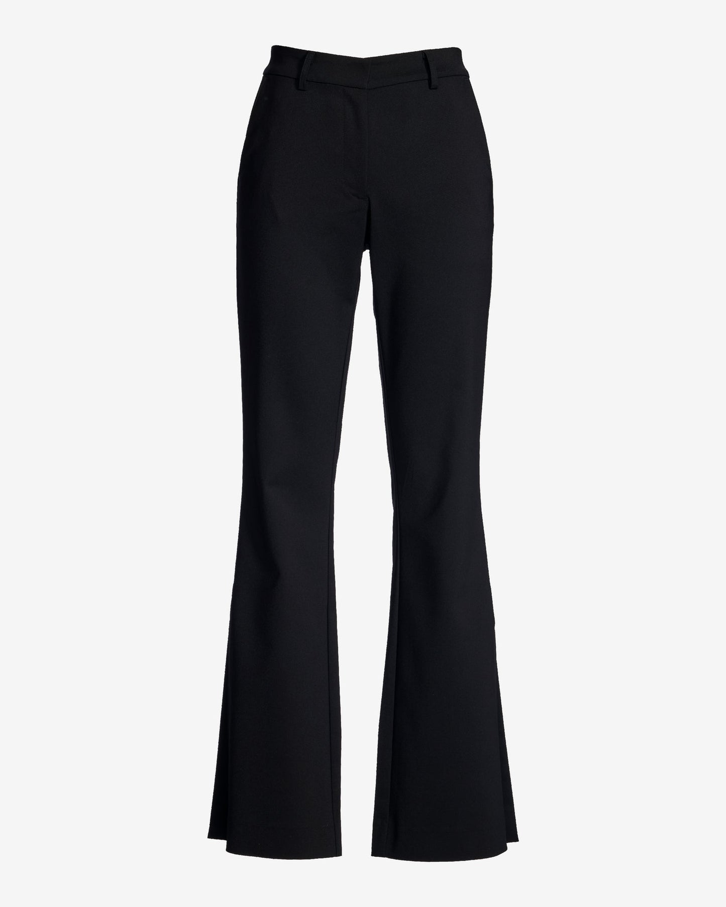 Monterey Modern Bootcut Side-Slit Trouser Pant Black