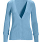Ribbed Sweater Button Cardigan Airy Blue