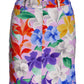 Romantic Florals Print Pull On Denim Skort Multi