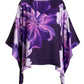 Exploded Dahlia Print Roxy Effortless Charmeuse Blouse Purple