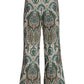 Fall Paisley Print Palazzo Pant Multi