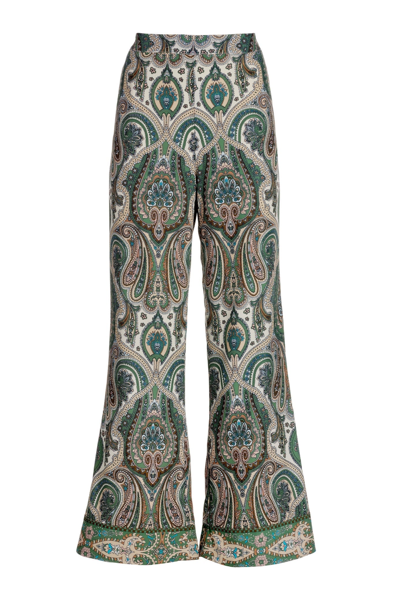 Fall Paisley Print Palazzo Pant Multi