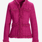 Chain Detail Tweed Parisian Jacket Pink