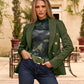Gold Buckle Belt Olive Green