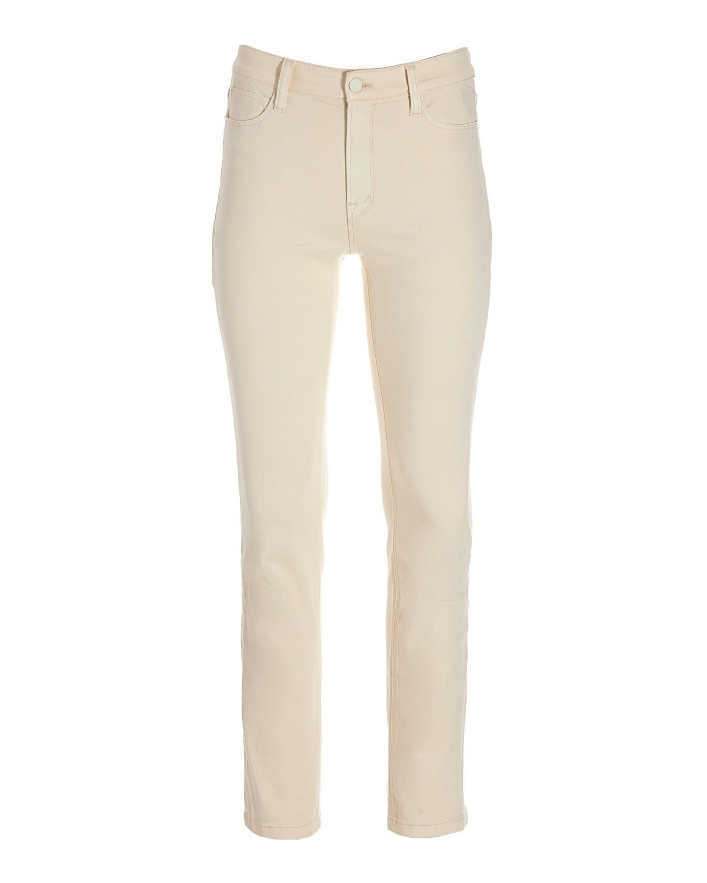 Newport High-Rise Slim Straight-Leg Jean Cream