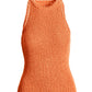 High Neck Sweater Tank Canteloupe