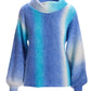 Ombre Turtleneck Sweater Blue Multi