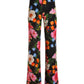 Montauk Oasis Knit Palazzo Pant Black Multi