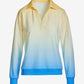 Ombre Lounge Collared Sweatshirt Blue/Yellow