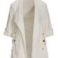 Linen Utility Jacket Off White