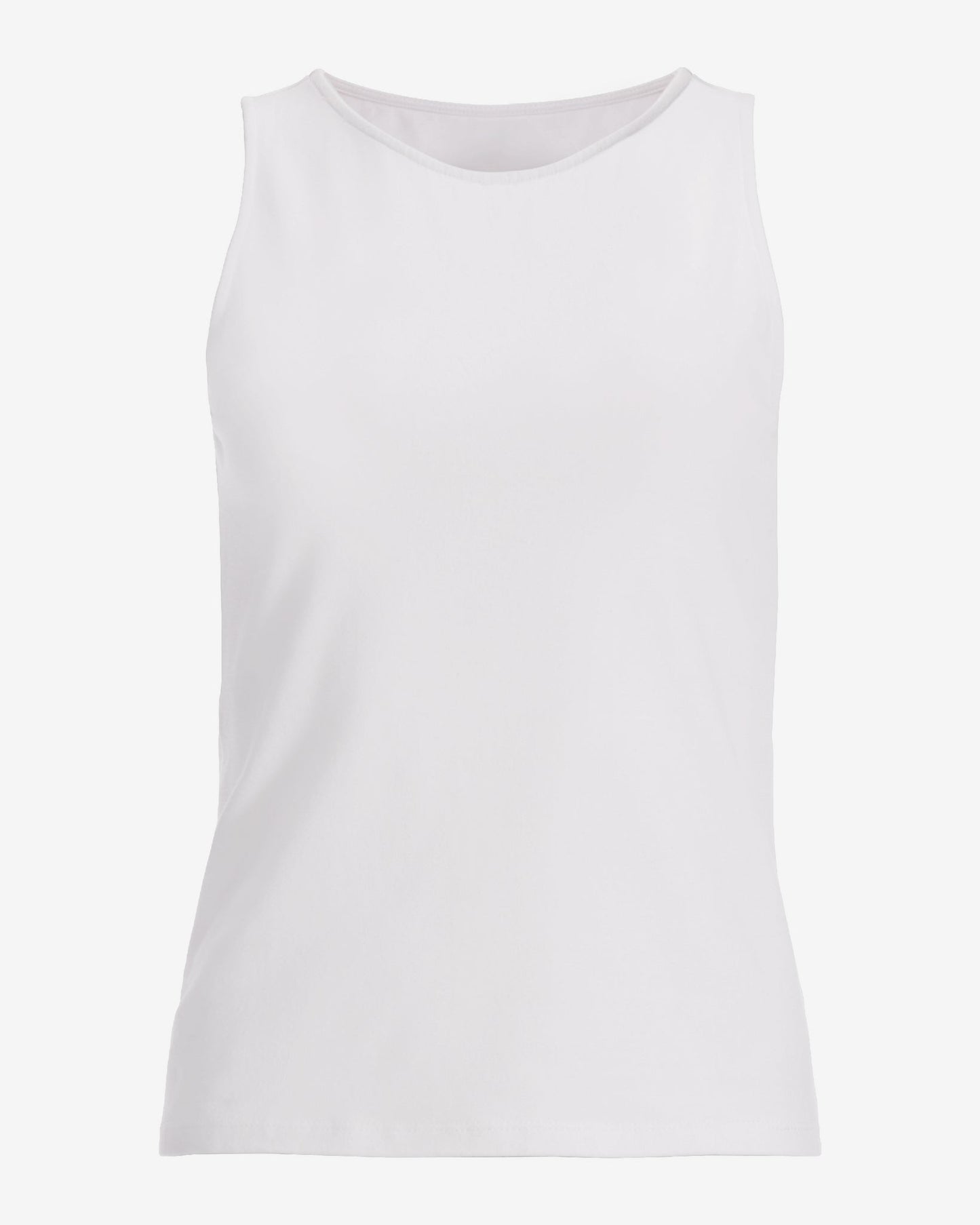 So Sexy High Neck Tank Knit Top White