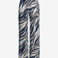 Beyond Travel Cape Town Zebra Print Palazzo Pant Maritime Navy/Camel
