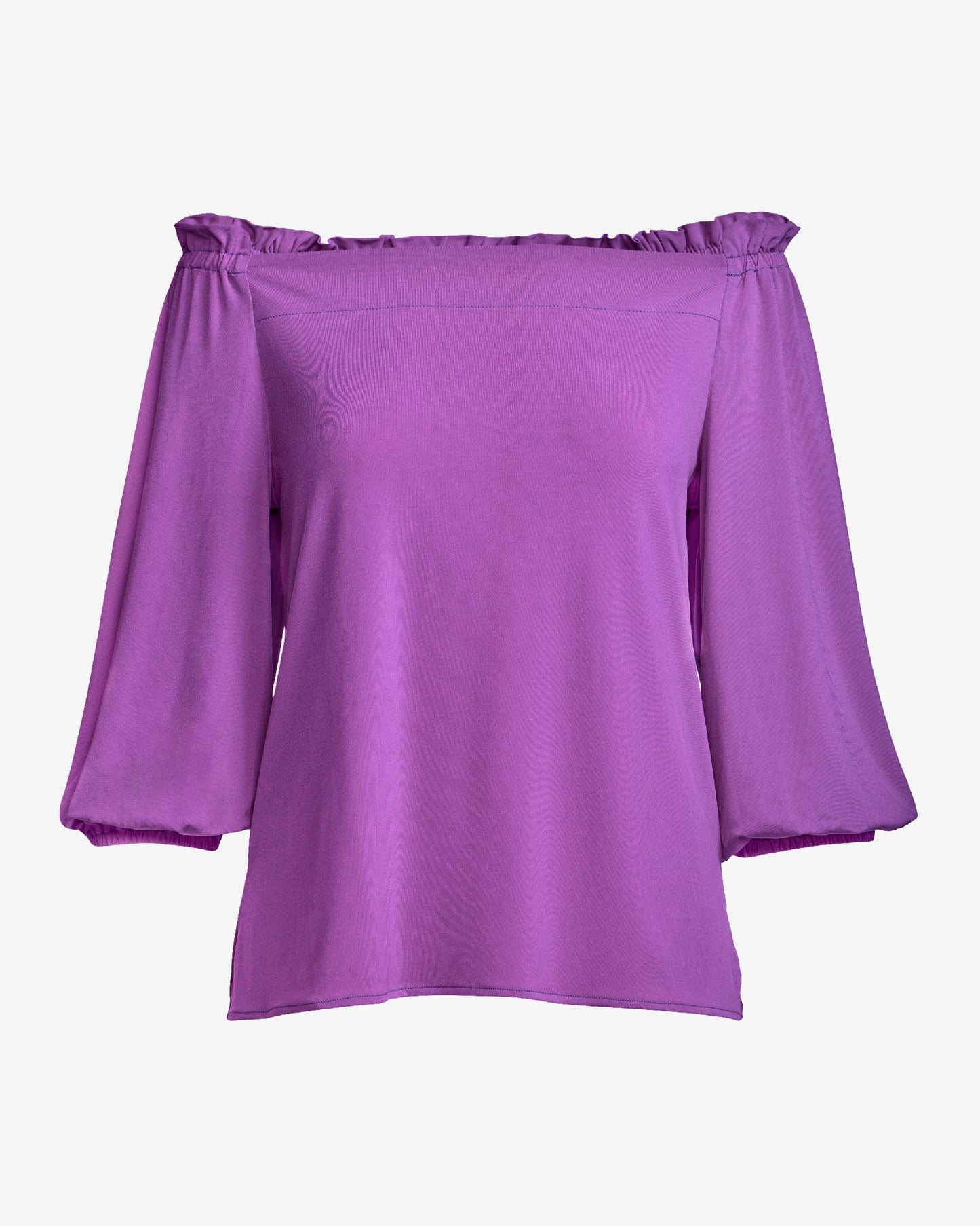 So Chic Off The Shoulder Top Iris Orchid