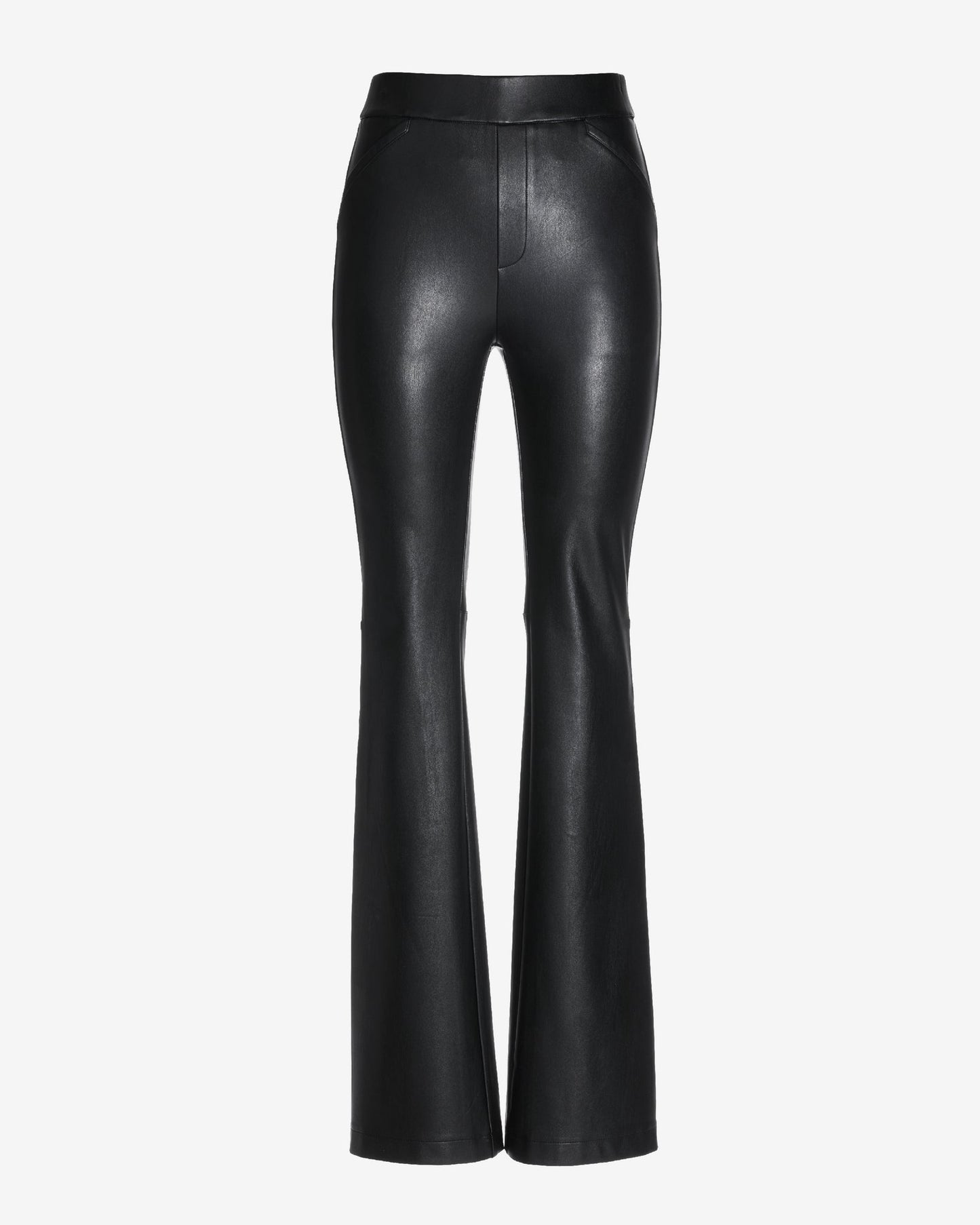 Monterey Faux Leather Pull-On Bootcut Pant Black