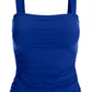 Swim Sense Square-Neck Tankini Top Deep Ocean