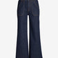 Malibu High Rise Patch Pocket Wide Leg Jean Dark Rinse