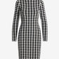 Park City Houndstooth Sculpting Sweater Dress Park City Houndstooth