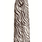 Malibu Chocolate Zebra Drawstring Wide Leg Pant Brown/Off White