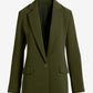 Relaxed Single Button Blazer Olive