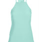 Beyond Travel High-Neck Knit Top Blue Tint