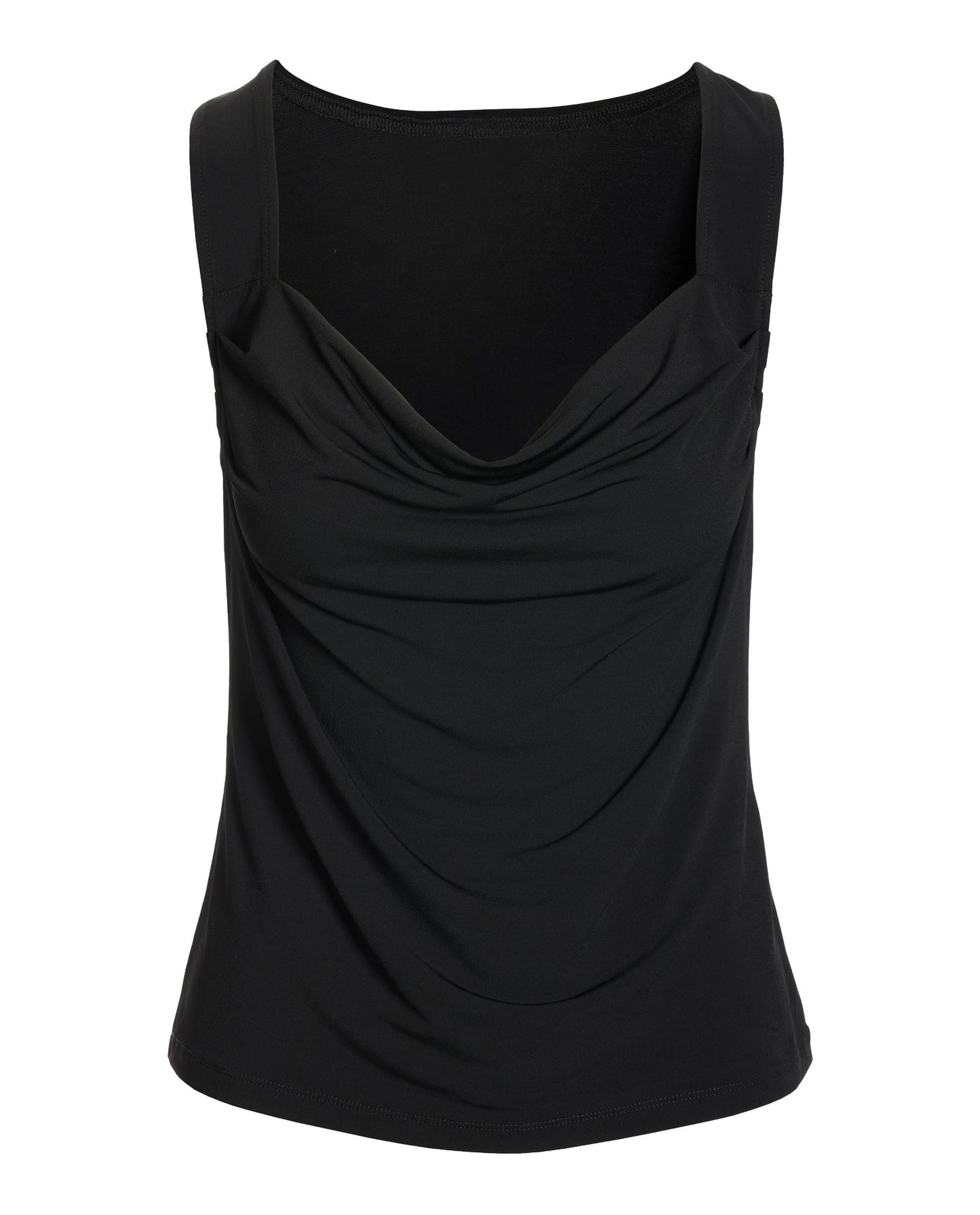 So Chic Cowl Neck Tank Black