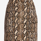 Desert Python Print Pull On Denim Skort Neutral