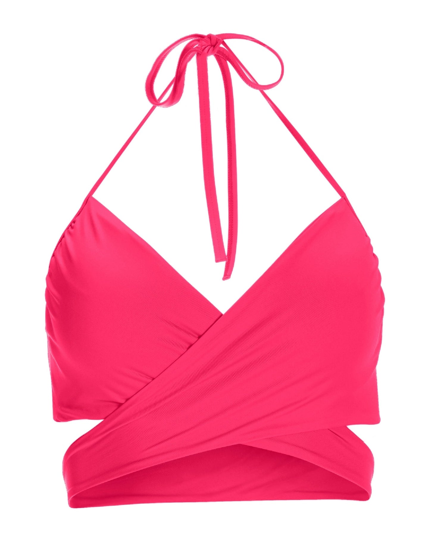 Swim Sense Underwire Wrap Bikini Top 2AJ56 Fandango Pink