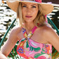 Status Print Straw Hat Natural