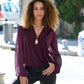Gold Lariat Crystal Pendent Necklace Gold Plate