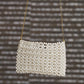 All Over Pearl Clutch White