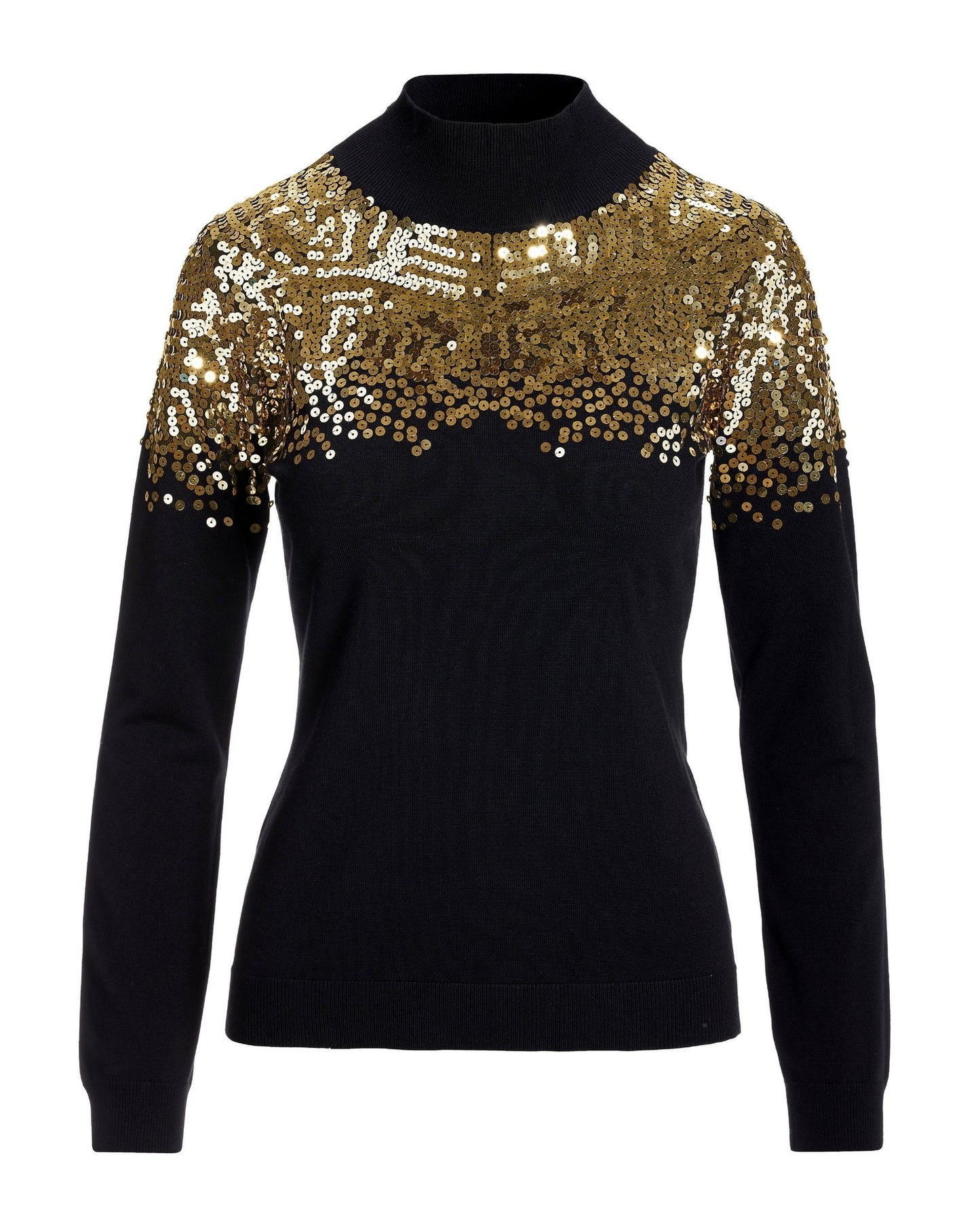 Sequin Sweater Black/Gold