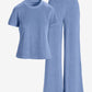 Beach Terry T-Shirt Sport Set Bel Air Blue