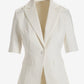 Modern Short Sleeve Blazer Ivory