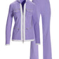 Chic Zippered Sport Coordinate Set Violet Tulip
