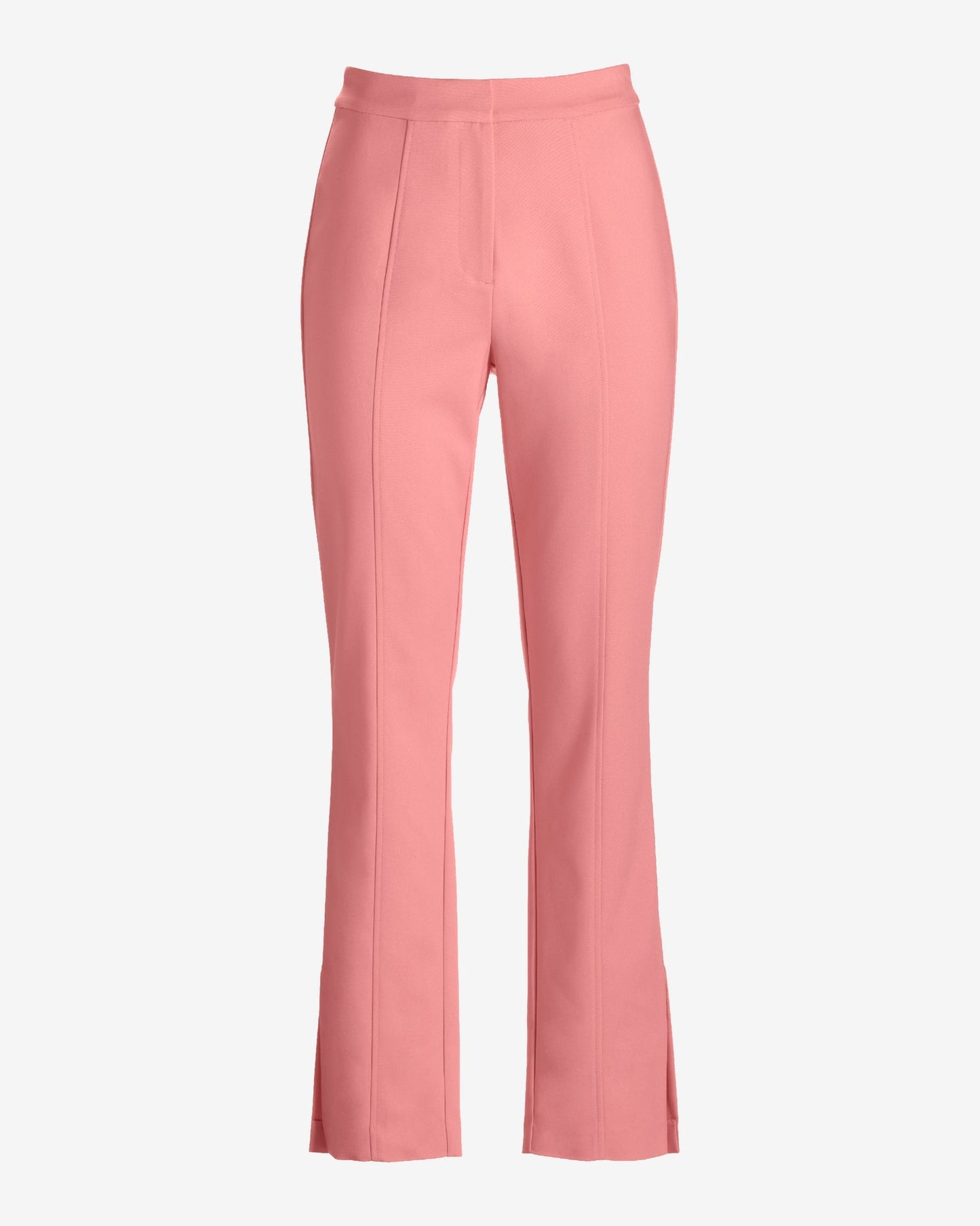 Newport Modern Slim Straight Side Slit Trouser Pant Peony
