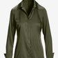 Sophia Button-Up Charmeuse Blouse Olive