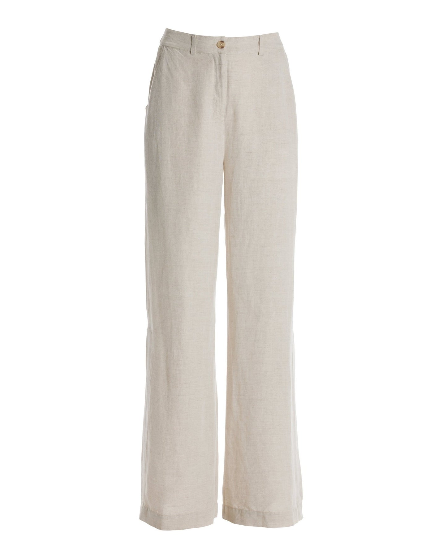 Linen Wide-Leg Pant Flax