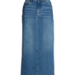 Proper Denim Five Pocket Midi Skirt Medium Wash