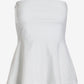 So Sexy Peplum Tube Top Pure White