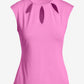 So Sexy Teardrop Cut Out Top Fuchsia Pink