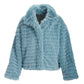 Faux-Fur Blue Ice Jacket Blue Ice