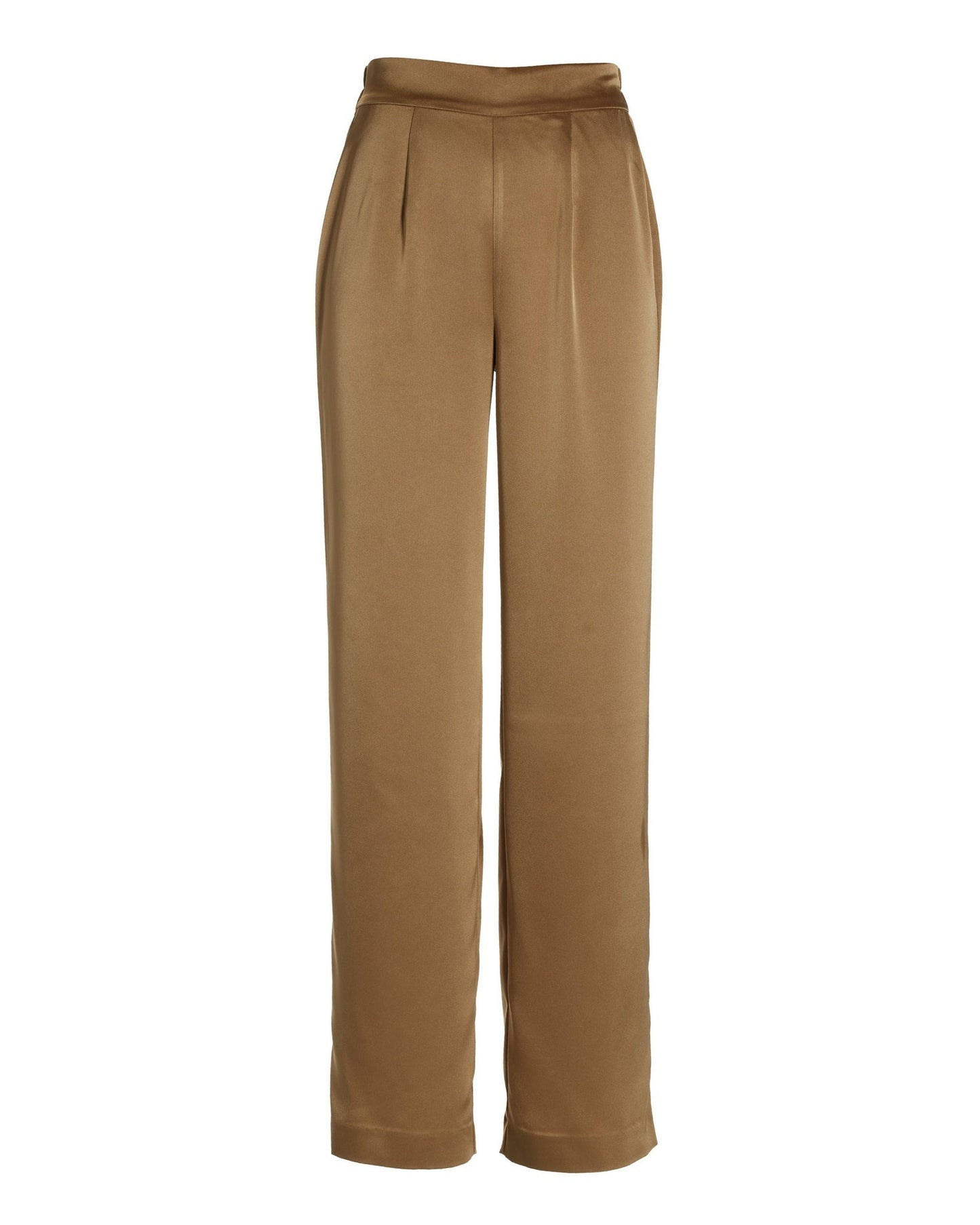 Malibu Satin Wide Leg Trouser Pant Champagne