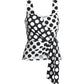 So Chic Polka Dot Top Black/white