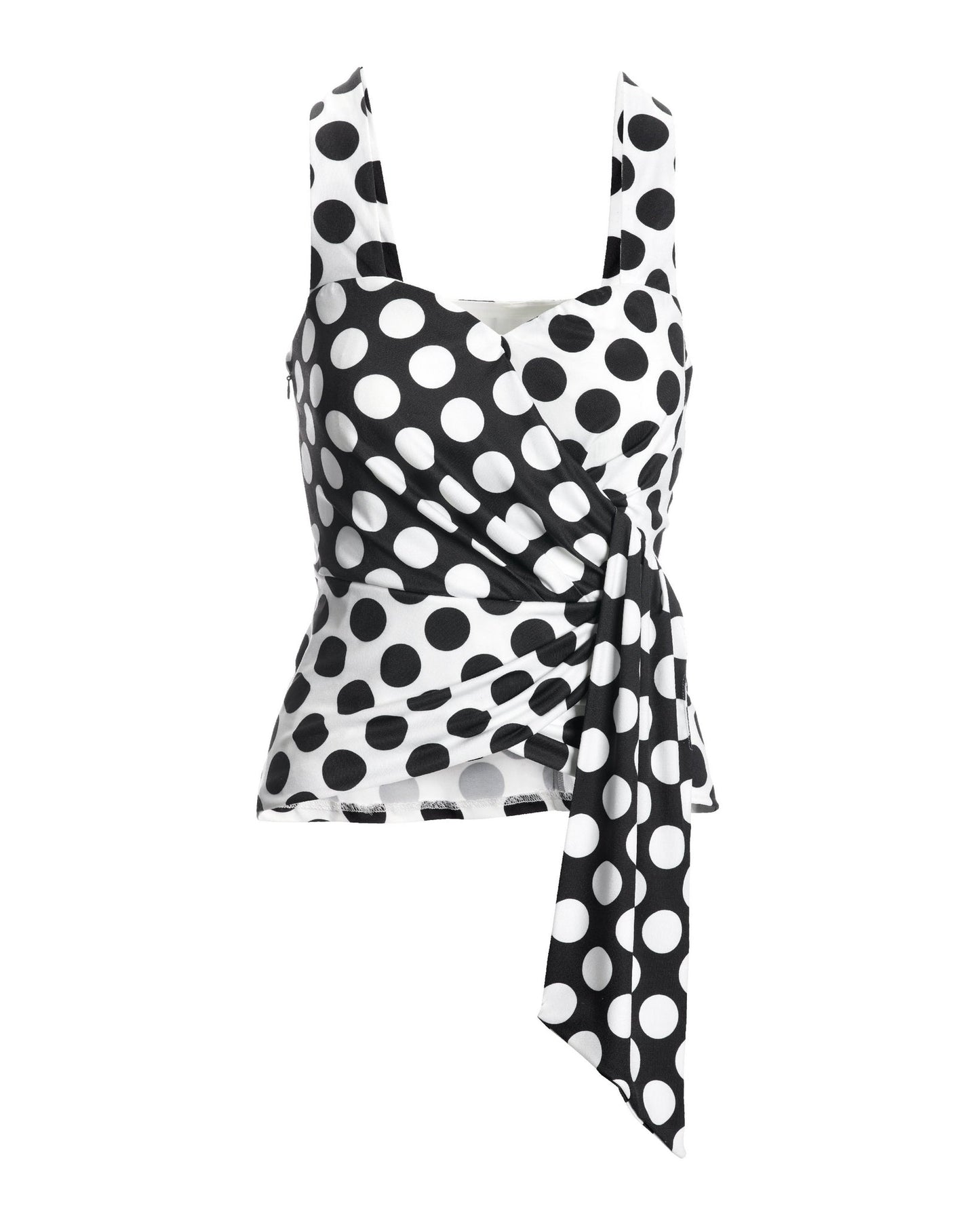 So Chic Polka Dot Top Black/white