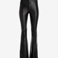 Monterey Faux Leather Five Pocket Bootcut Pant Black