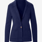 Single Button Sweater Blazer Navy