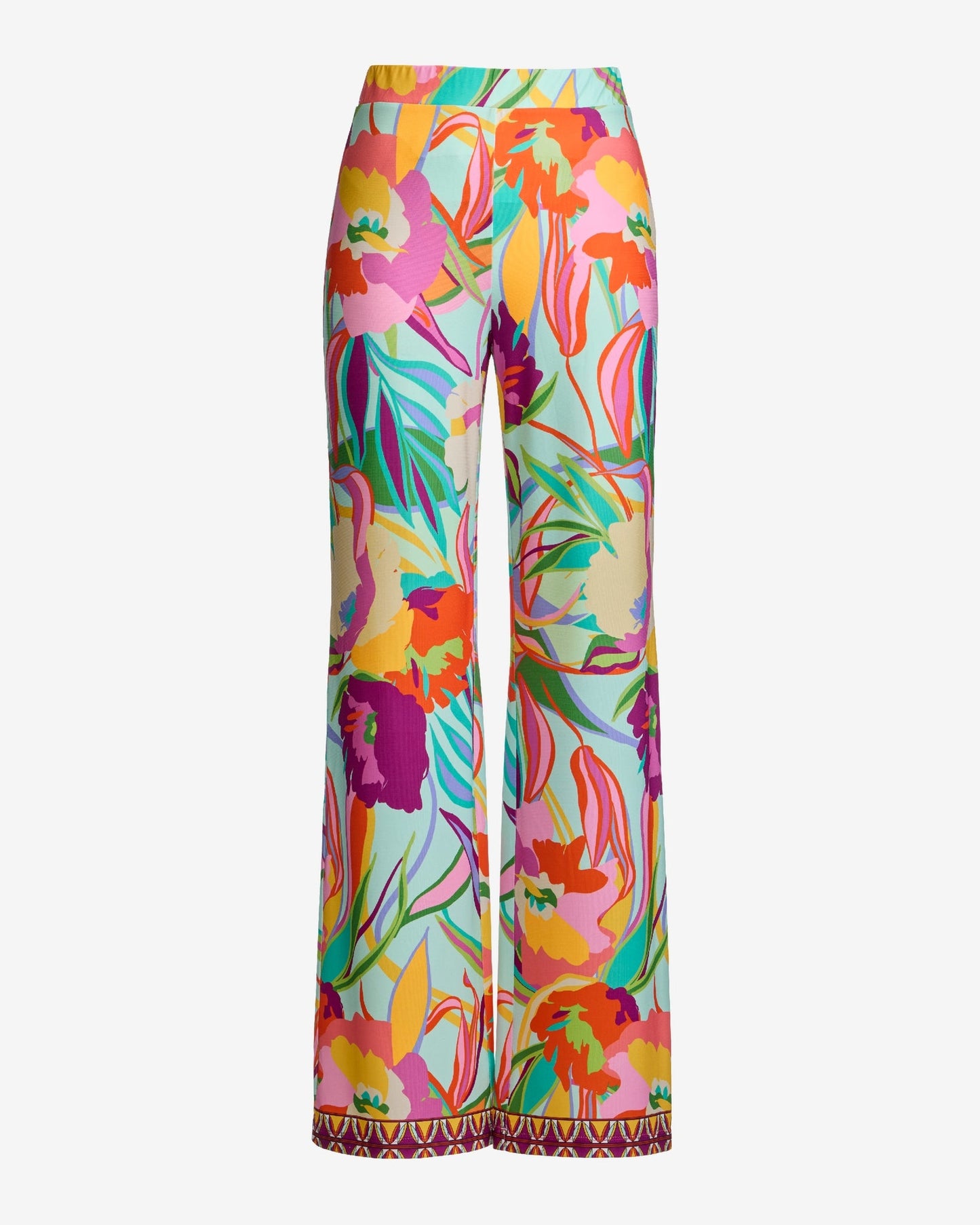 Malibu Print Wide Leg Pant Aloha Florals