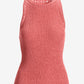 High Neck Sweater Tank Pink