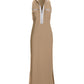 Sleeveless Chic Zip Maxi Dress Chanterelle