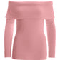 Plush Slouchy LS Sweater Pink Salt